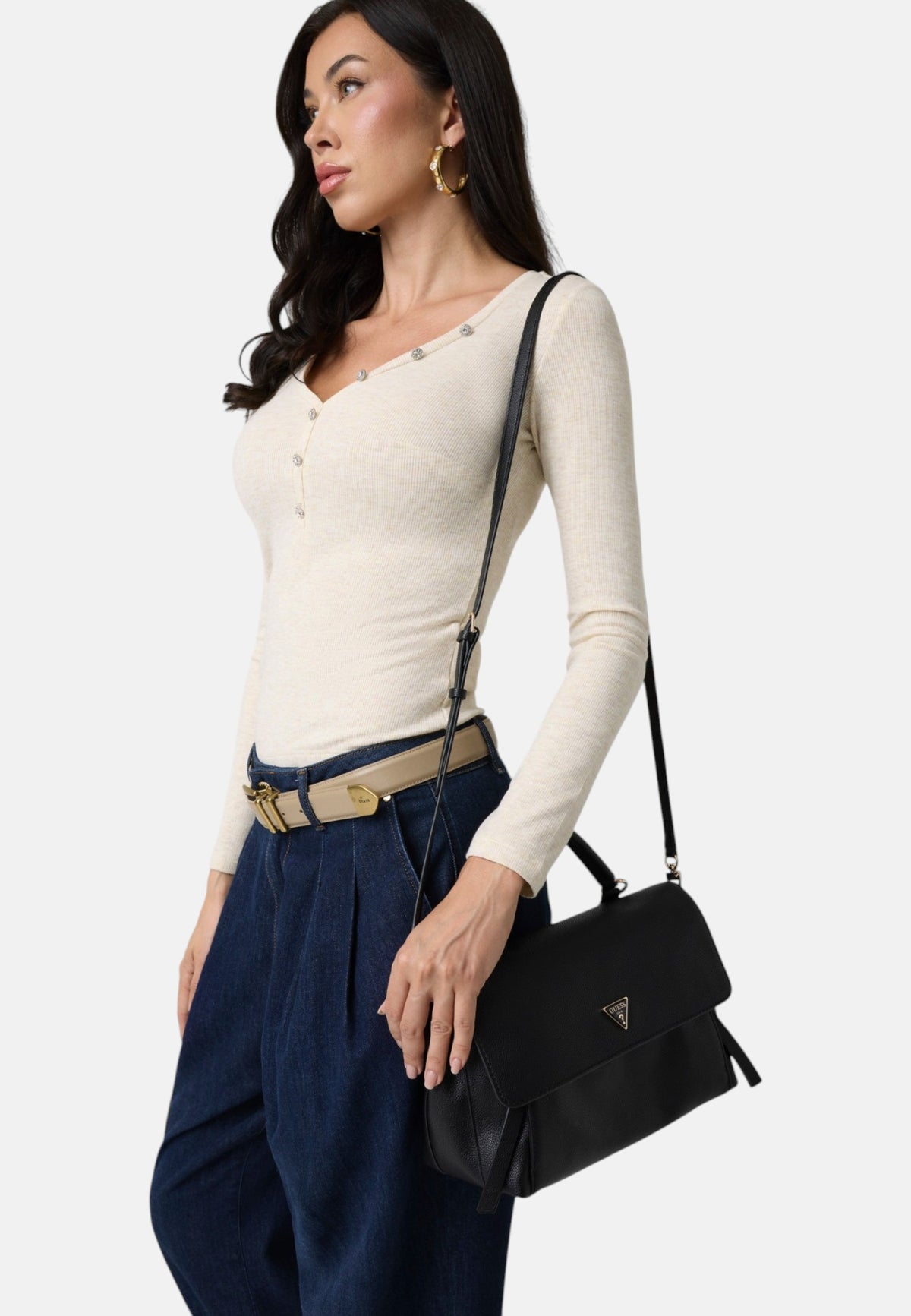 Borsa A Mano Donna Guess Top Handle Flap Devon HWBG9745200