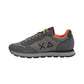 Sneakers Basse Uomo Sun68 Stile Running, Nylon E Suede, Dettagli Fluo, Logo Ricamato Tom Fluo Z46102
