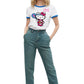 T-Shirt Manica Corta Donna Mc2 Saint Barth Con Cordino Hello Kitty Padel Club Embroidery Emilie String EMI0003