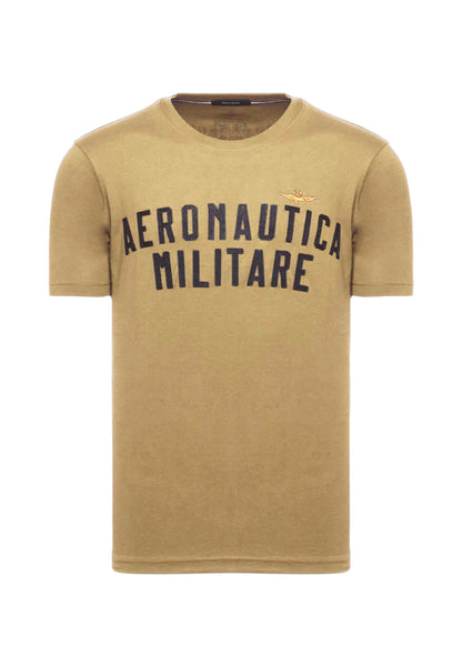 T-Shirt Manica Corta Uomo Aeronautica Militare Con Logo In Feltro  252TS2478UJ00641