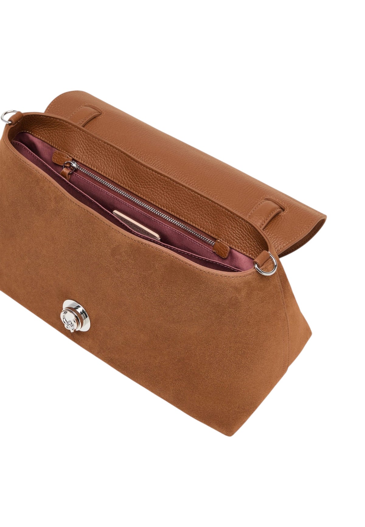Borsa A Mano Donna Coccinelle In camoscio, Pelle con grana, Bimateriale Nikla Suede Bimaterial E1TOC180101