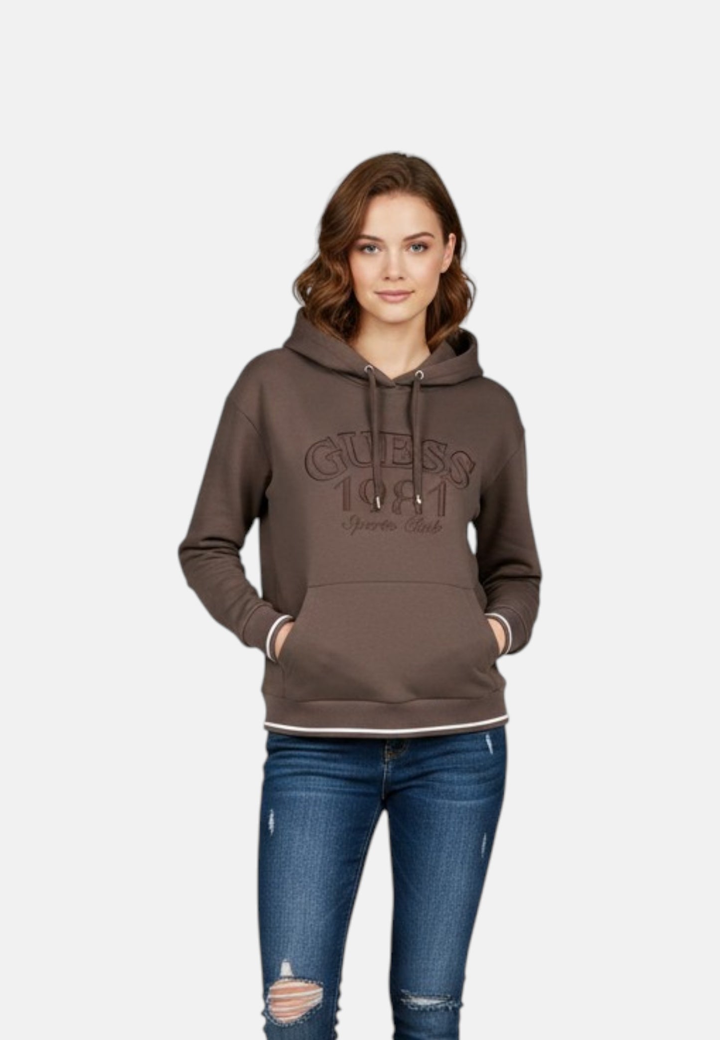 Felpa Con Cappuccio Donna Guess  Hoshi V6YQ08K4288