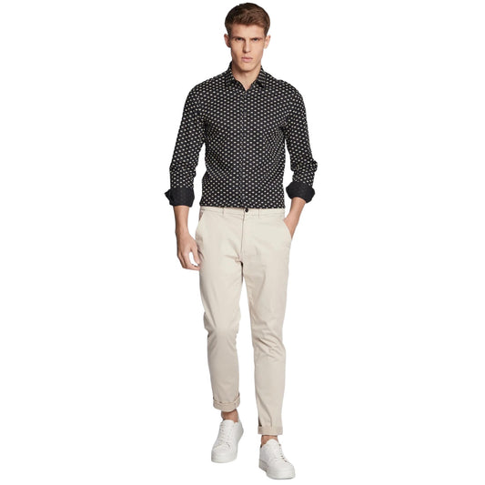 Camicia Manica lunga Uomo Calvin klein  Ck Logo Print Slim K10K110930