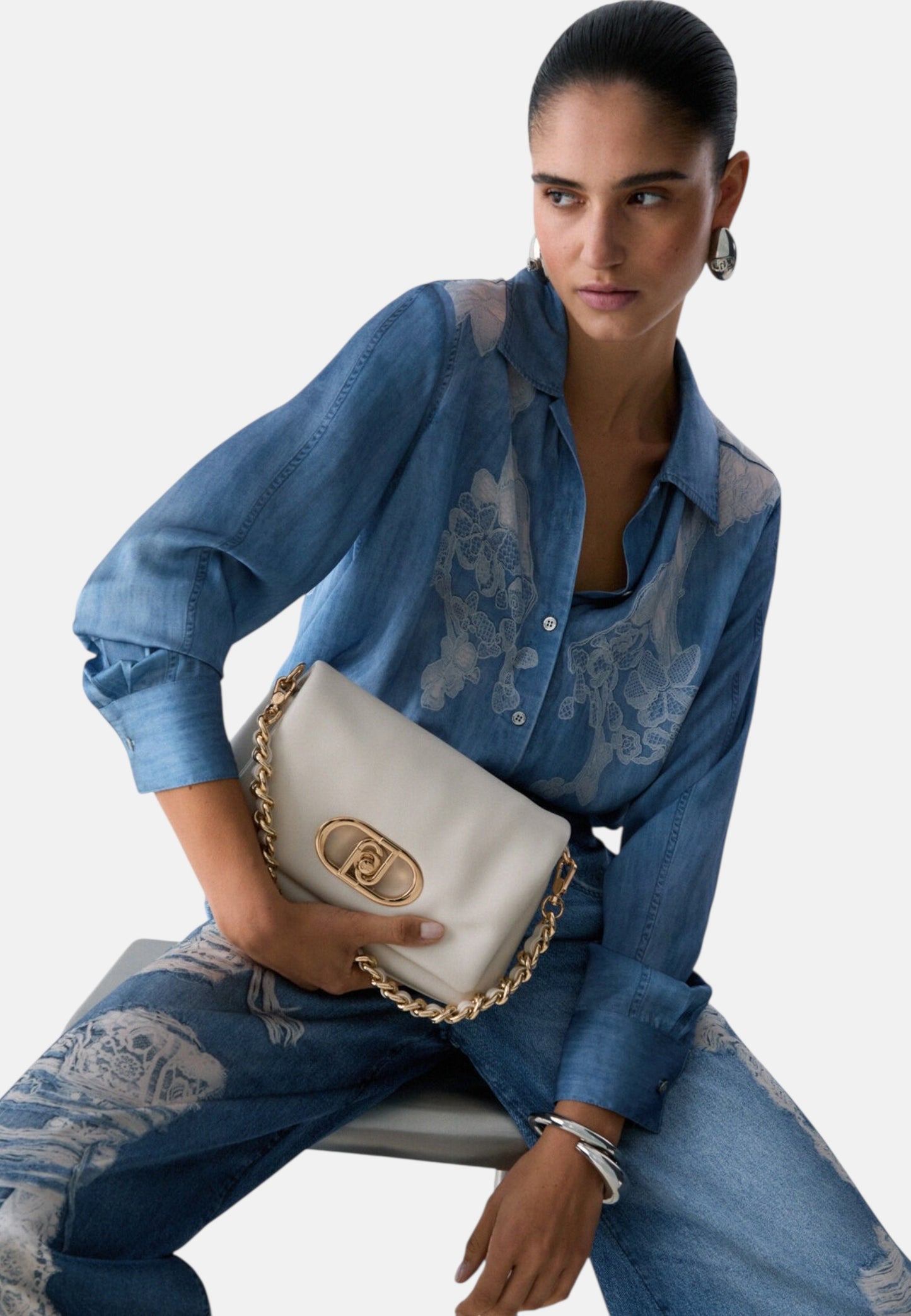 Borsa A Tracolla Donna Liu Jo Medium Crossbody Bag Eco Line AA6148E0953