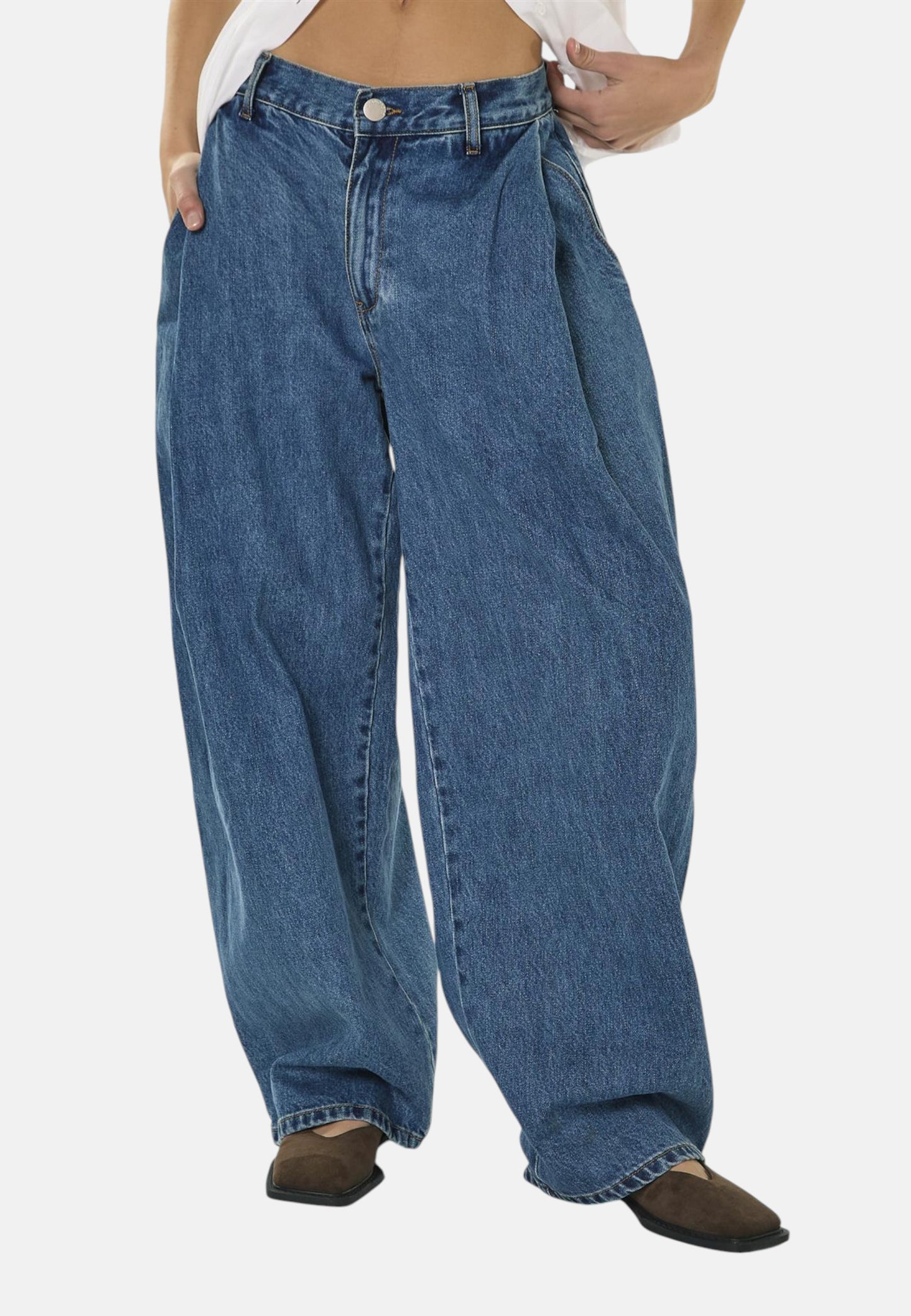 Jeans Wide Leg Donna Glamorous   5537