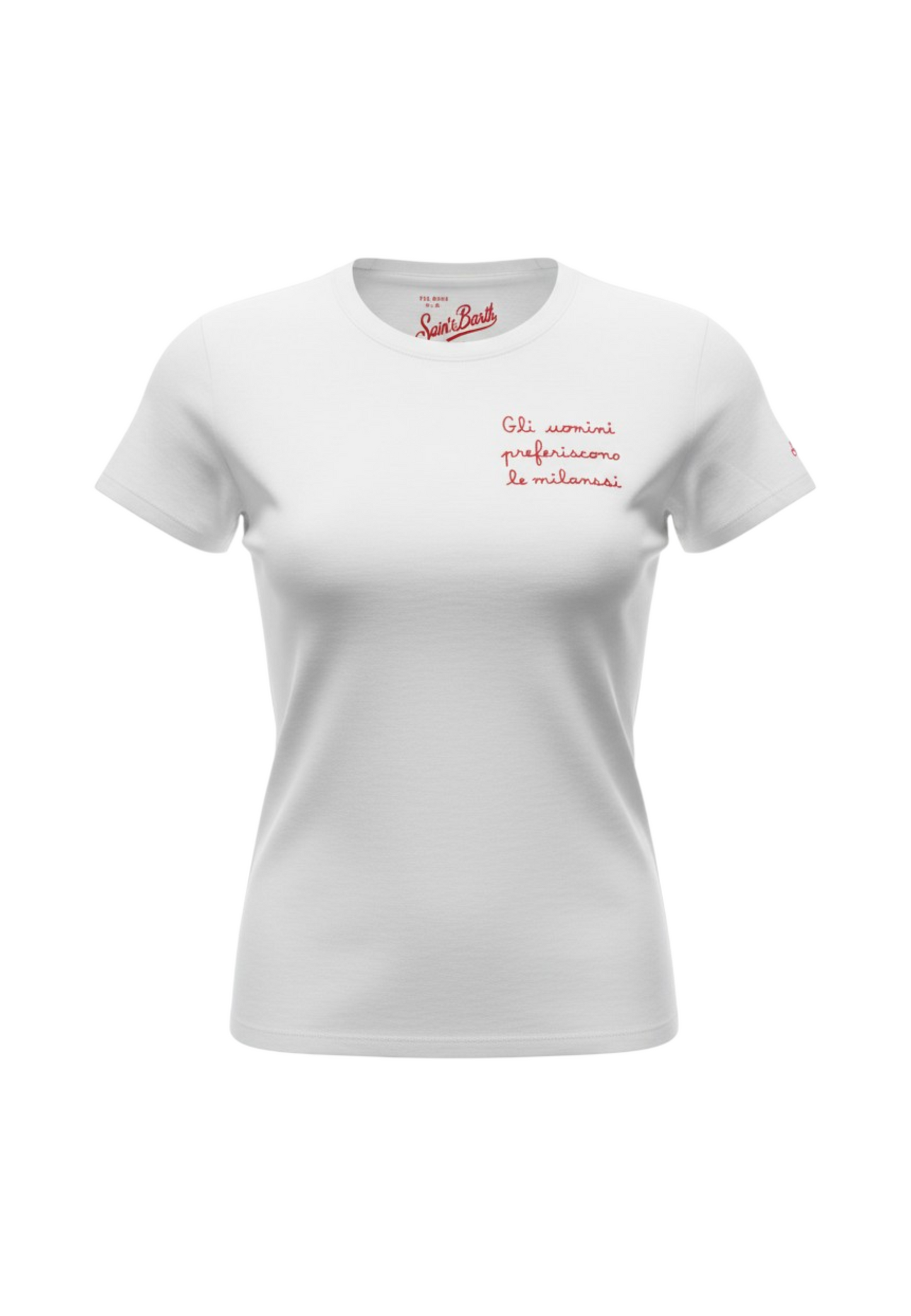 T-Shirt Manica Corta Donna Mc2 Saint Barth Embroidery Lm Uomini Mi Emilie EMI0001