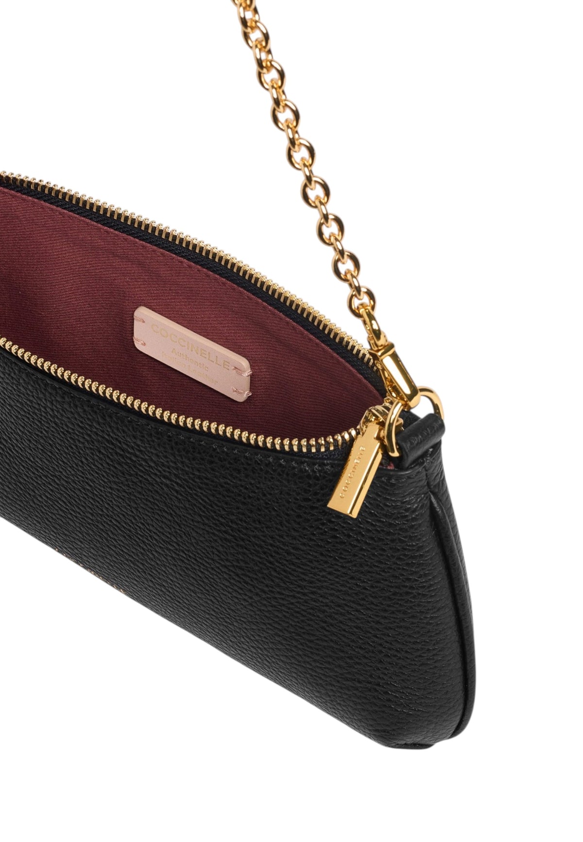 Borsa A Tracolla Donna Coccinelle Mini Bag, Pelle con grana, Con catena C-Me Chain E5VG5520101