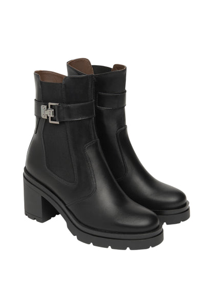 Stivaletti Chelsea Donna Nero Giardini Tacco 8 CM  I514790D