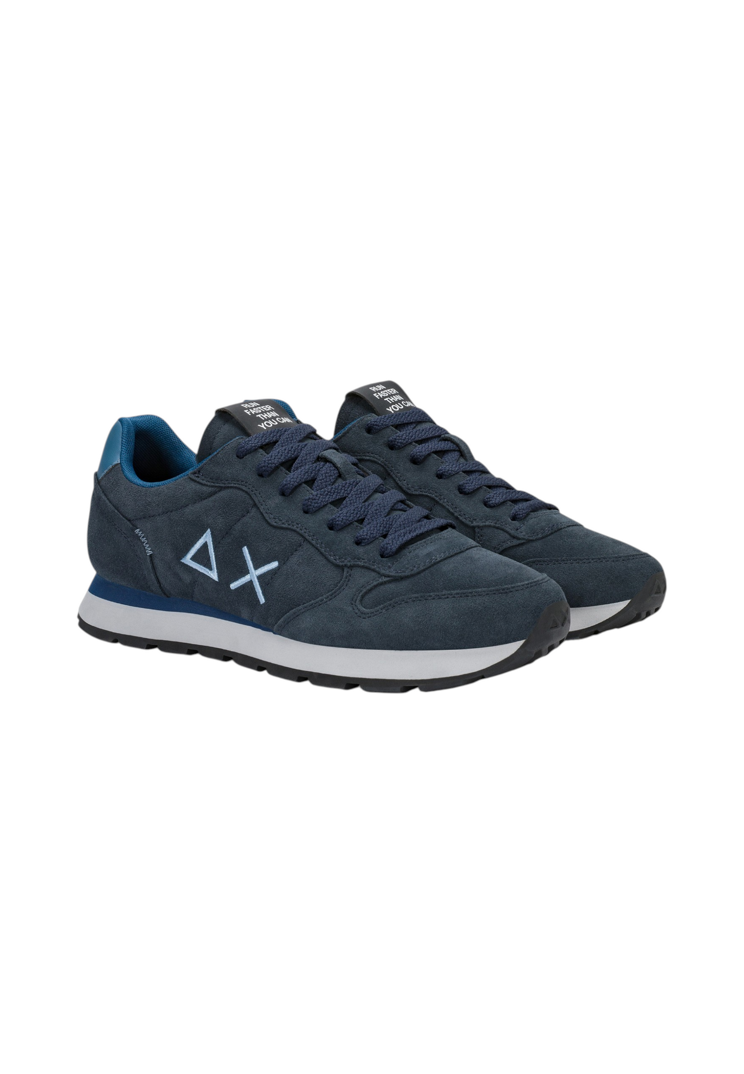 Sneakers Basse Uomo Sun68 Stile Running, Suede, Logo Ricamato Tom Suede Z46106