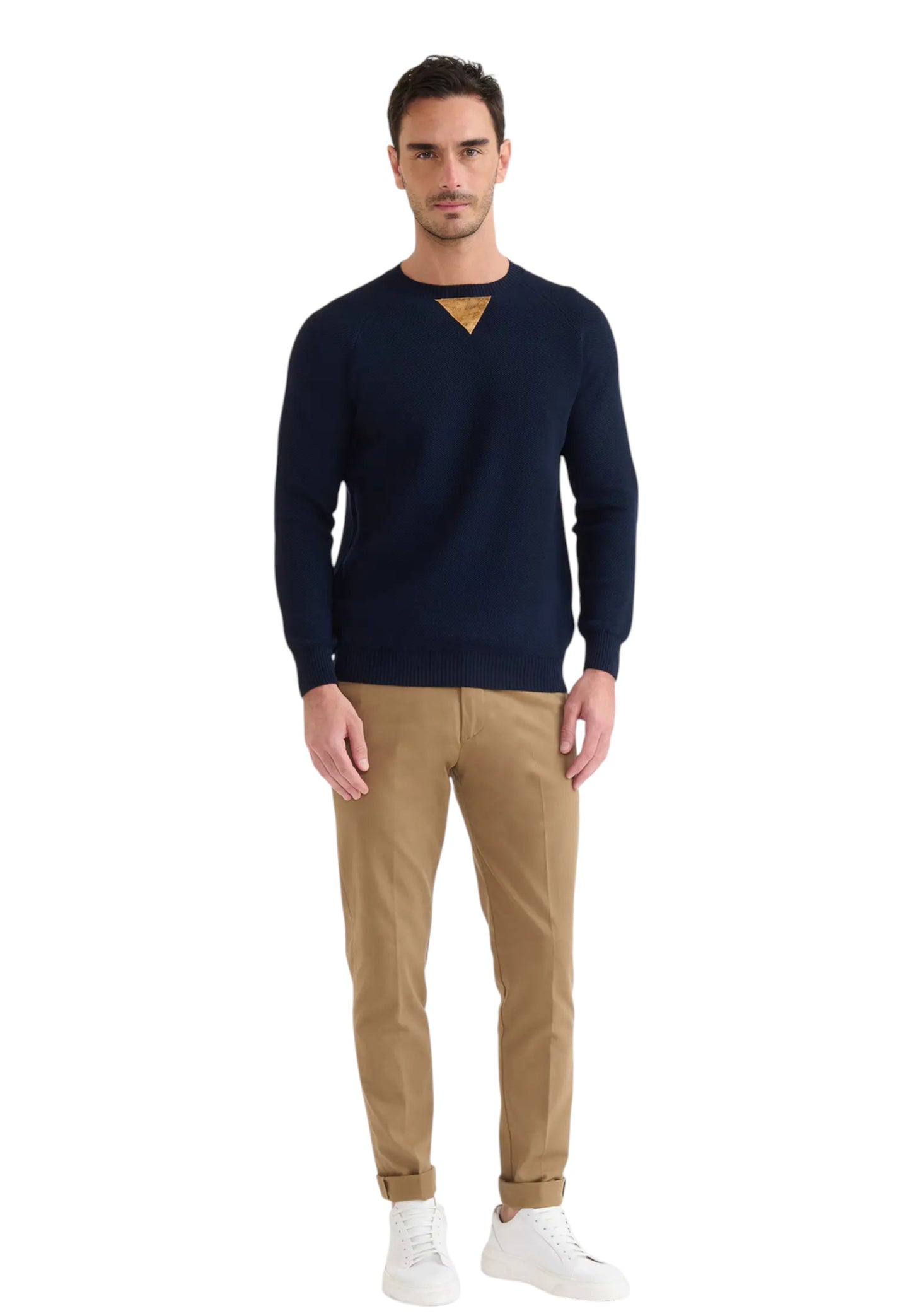 Maglione A Girocollo Uomo Alviero Martini Con Patch  25IU13501UI73