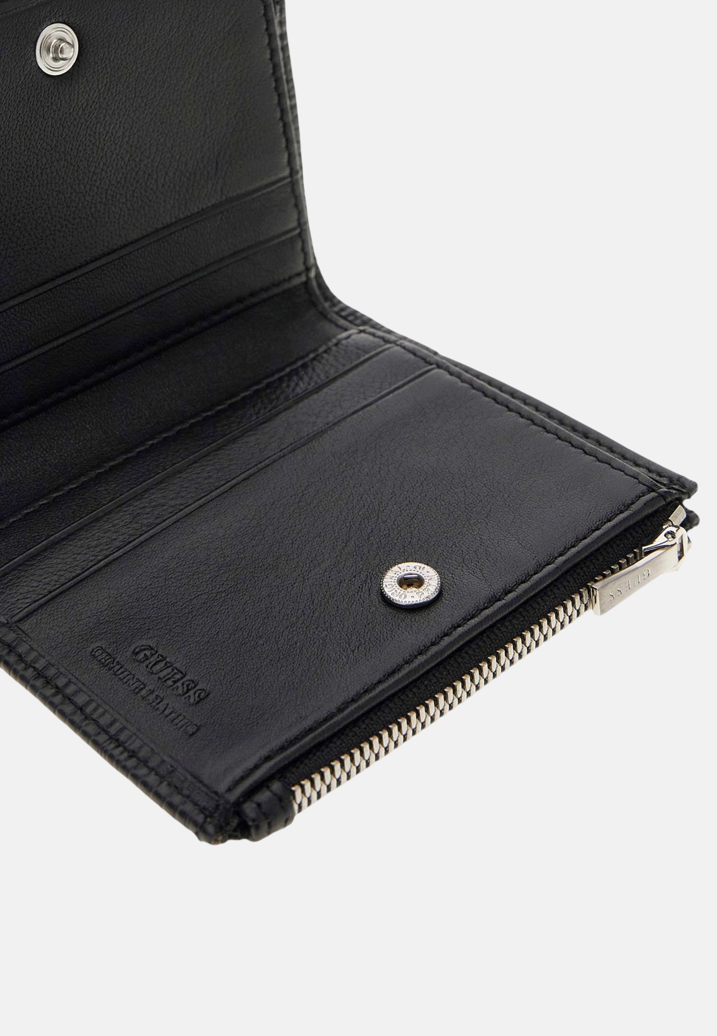 Portafoglio Con Portacarte Uomo Guess Bifold Top Zip Milano SMMIPRLEA03