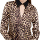 Vestito Corto Donna Liu Jo Animalier Con Cut-Out  UF5209T082A