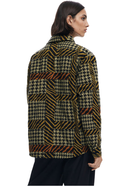 Giacca Invernale Donna Desigual  Houndstoot Lacroix 25WWEW03