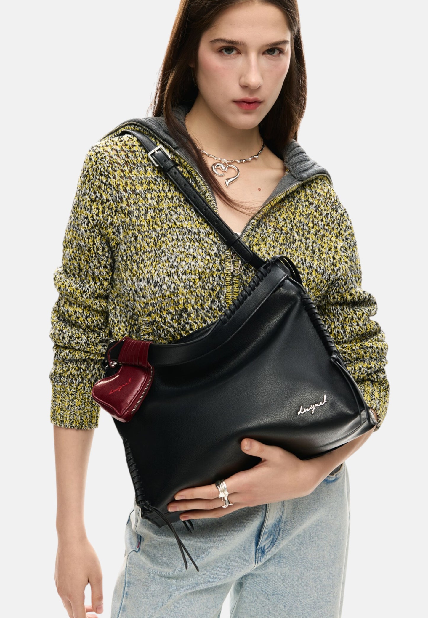 Borsa A Spalla Donna Desigual  Torio Leiria Black 26SAXP93