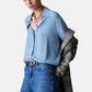 Camicia Manica lunga Donna Liu Jo Con Bottone Strass  CF6207T2578