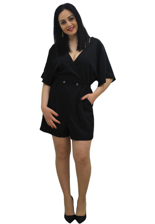 Tuta Jumpsuit Manica 3/4 Donna Gaudi Corta  311BD25025
