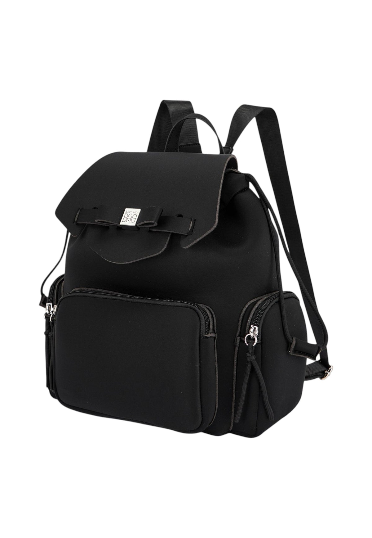 Zaino  Donna Save My Bag Zaino compatto, Manico superiore, Spallacci regolabili, Chiusura con coulisse, Tasca frontale con zip, Fiocco frontale con logo Save My Bag in metallo, Dimensioni: 23 x 15 x 30 Cm Taylor S62-TAYLOR-U-LY