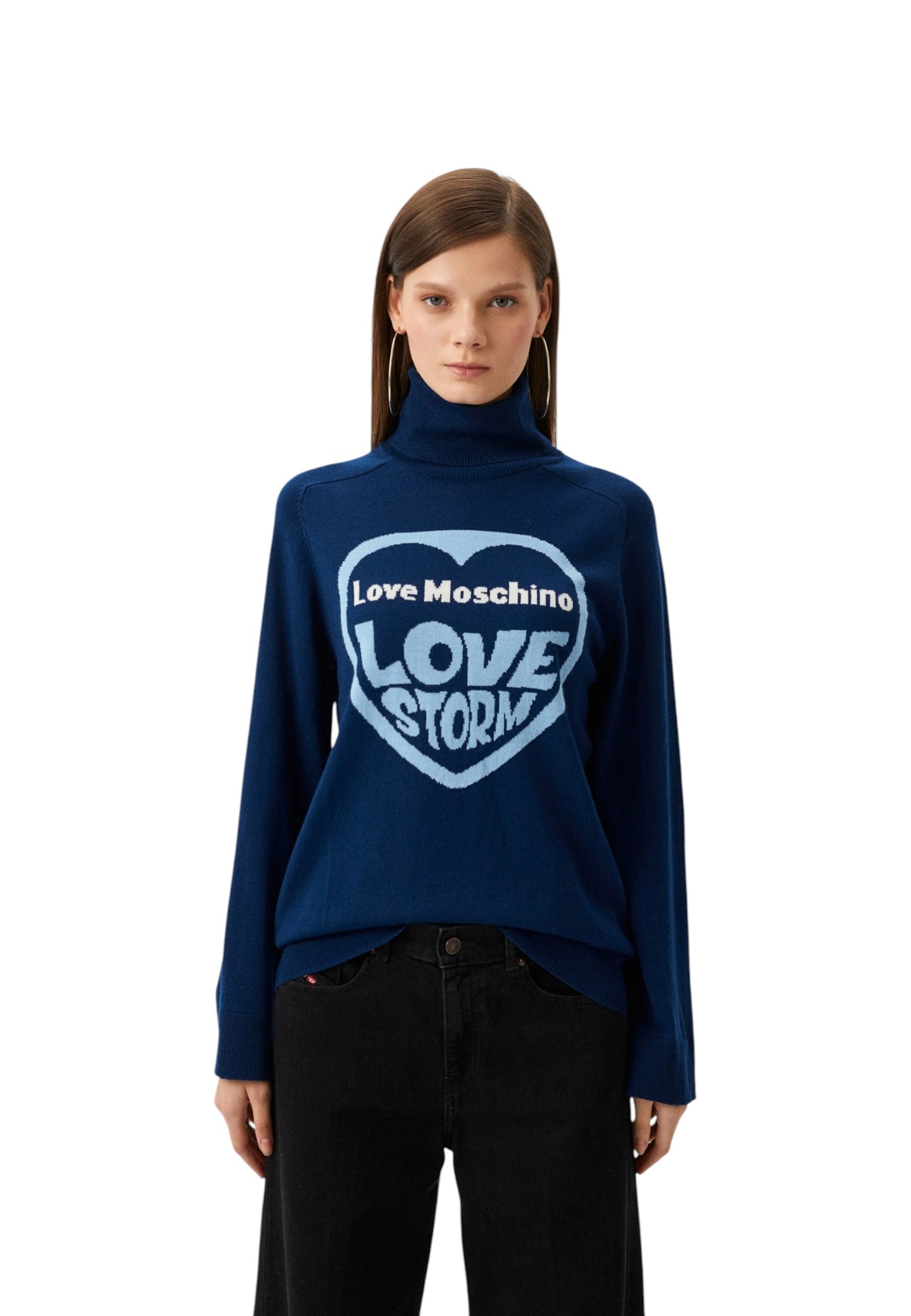 Maglione Collo Alto Donna Love Moschino   WSD4010X1148