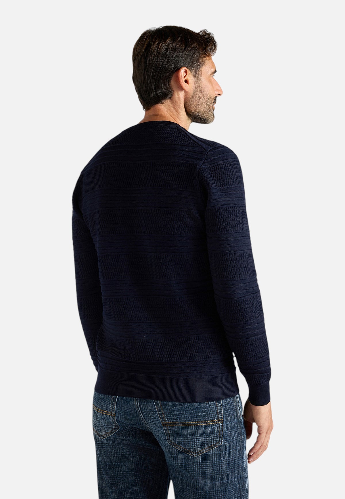 Maglione A Girocollo Uomo Harmont & Blaine Pura lana, Lavorazione 3D, Regular Fit, Tinta unita, Made in Italy, Logo Harmont & Blaine  HRR965030277