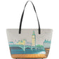 Borsa A Spalla Donna Braccialini A Spalla, Manico doppio, Chiusura con zip, Due tasche interne, una con zip e una aperta, Stampa Cartoline dedicata a Londra, Dimensioni: 46 x 11 x 29 Cm Cartoline Londra B19164YY