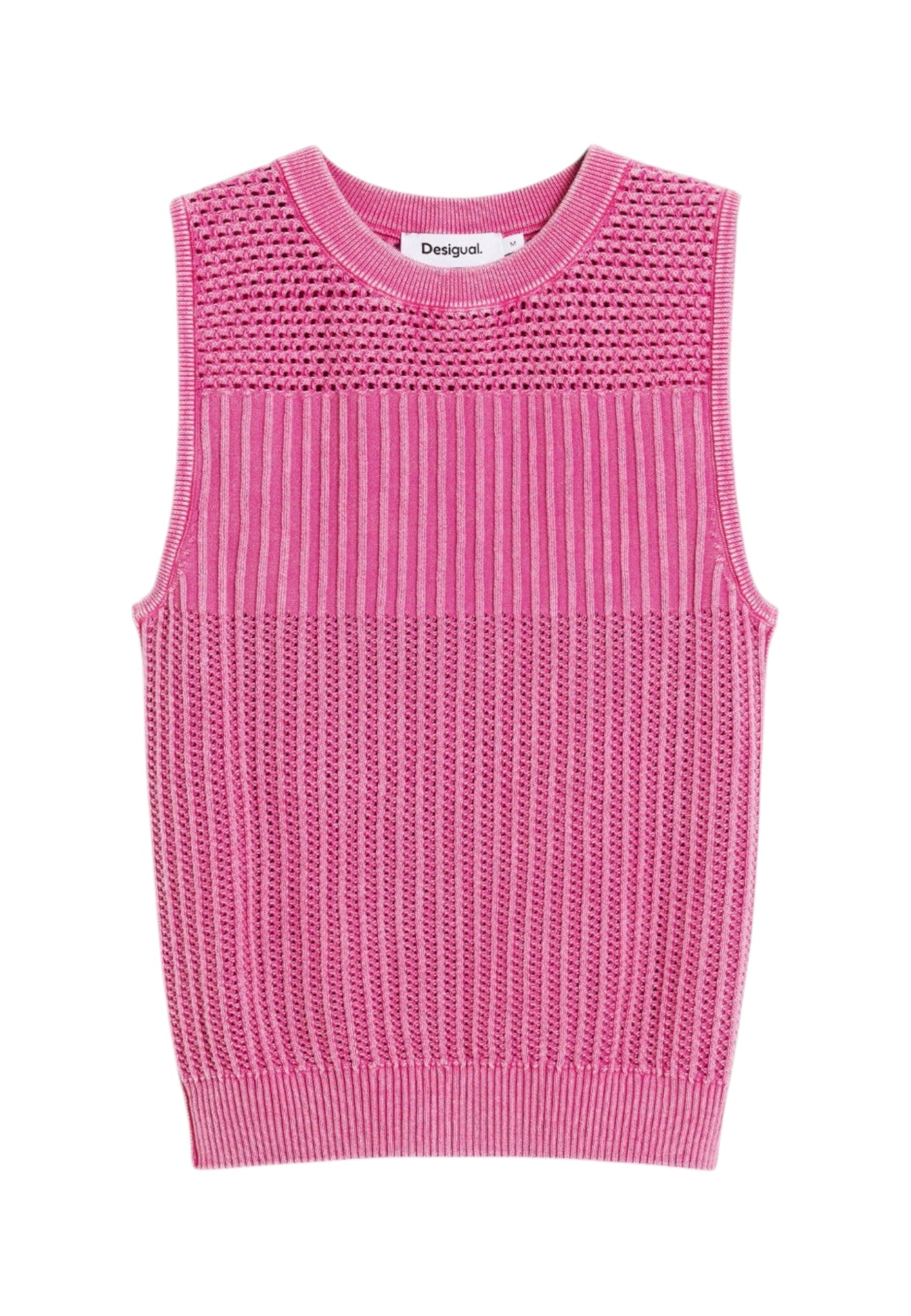 Canotta  Donna Desigual In Tessuto Crochet Roma 26SWTF02