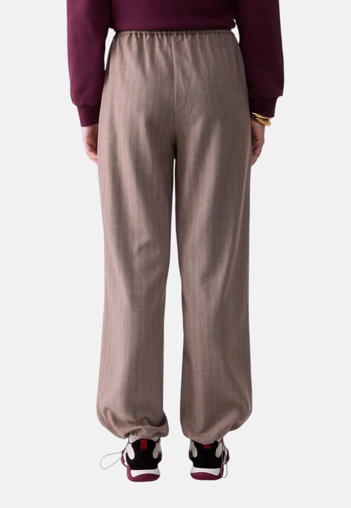 Pantaloni Tuta Donna Liu Jo Palazzo Gessati  TF6148T692A