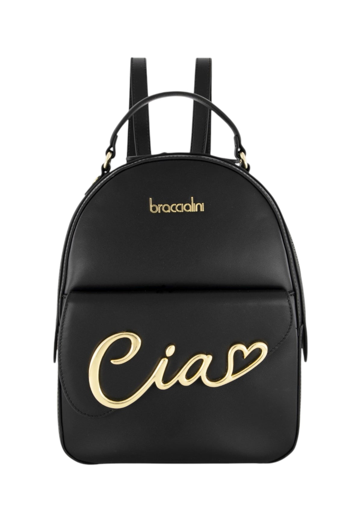 Zaino  Donna Braccialini Zaino compatto, Singolo con tracolle regolabili, Chiusura con zip, Due tasche interne, una con zip e una aperta, Accessorio Ciao in metallo, Dimensioni: 23 x 12 x 30 Cm Ciao B19343PP