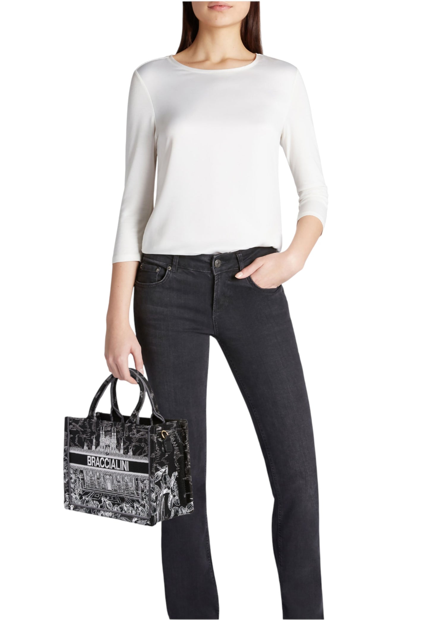 Borsa A Mano Donna Braccialini Milano Queen B18590TY