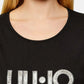 T-Shirt Manica Corta Donna Liu Jo Con Coulisse Stampa All Over Animalier Eco Line VA6047JS360