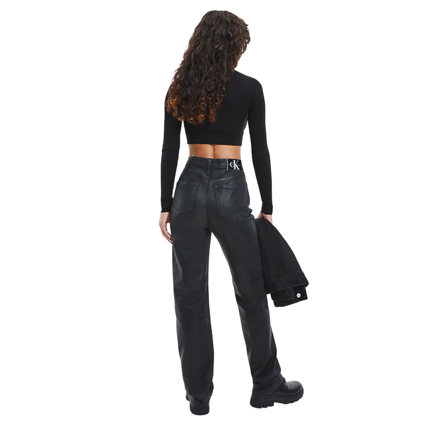 Maglione A Girocollo Donna Calvin klein Jeans Crop Cut Out Neckline J20J220446