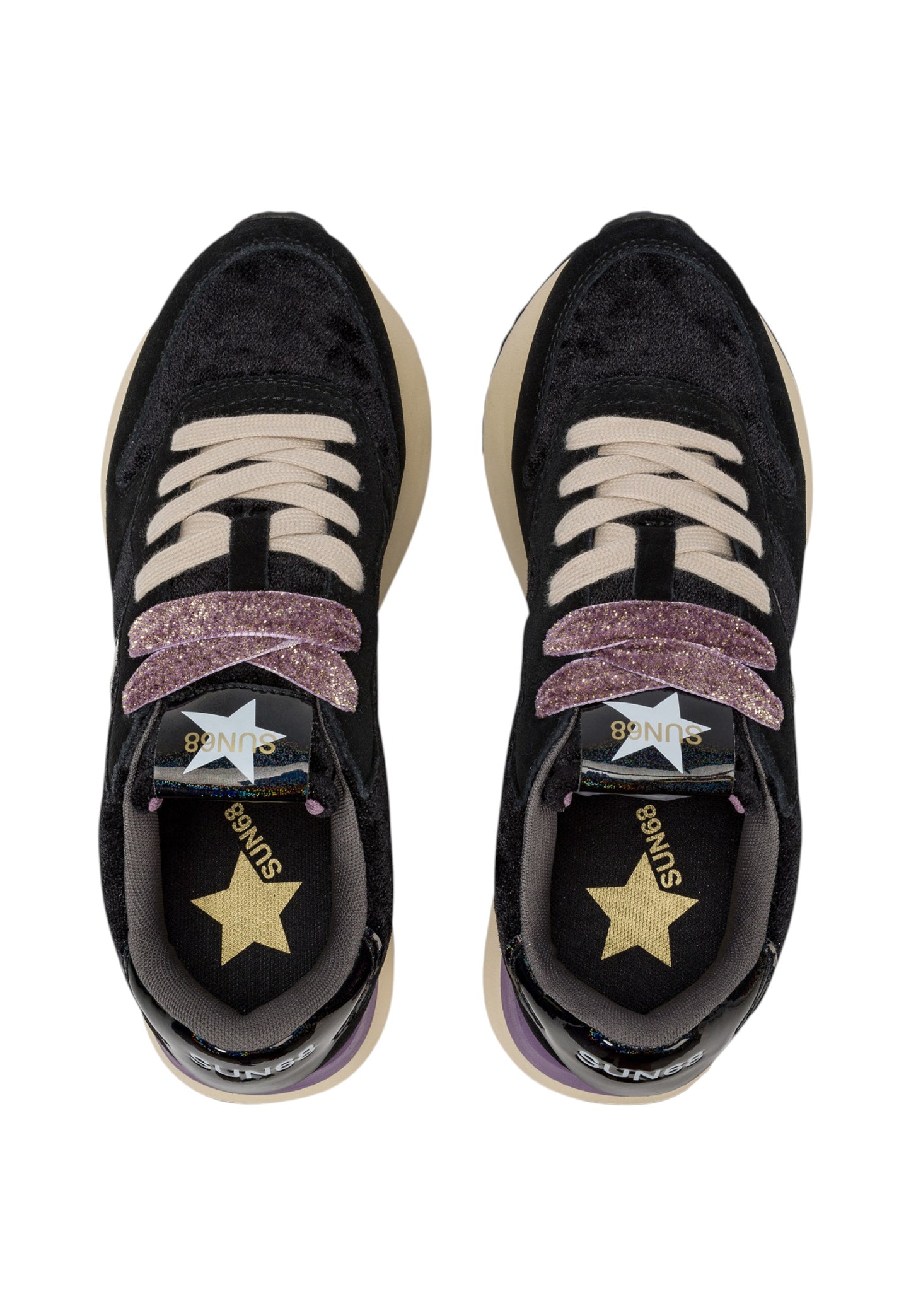 Sneakers Basse Donna Sun68  Big Stargirl Velvet Z45223