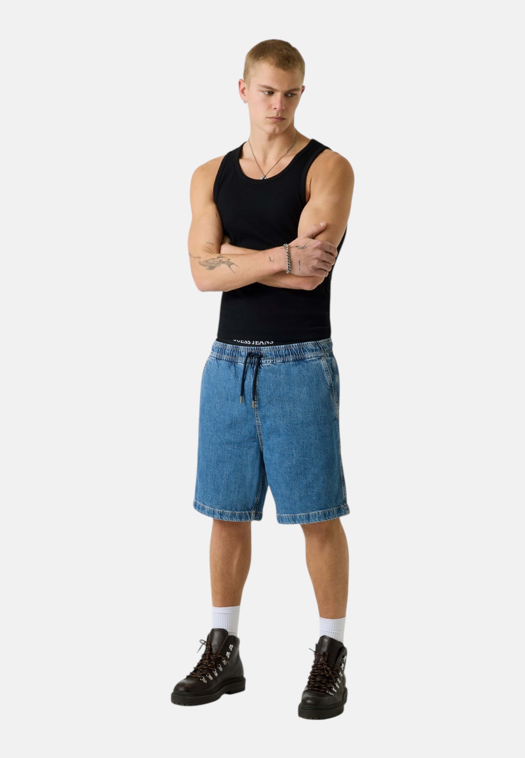 Pantaloncini Jeans Uomo Guess  Gj Jogger M5GD35D5M54
