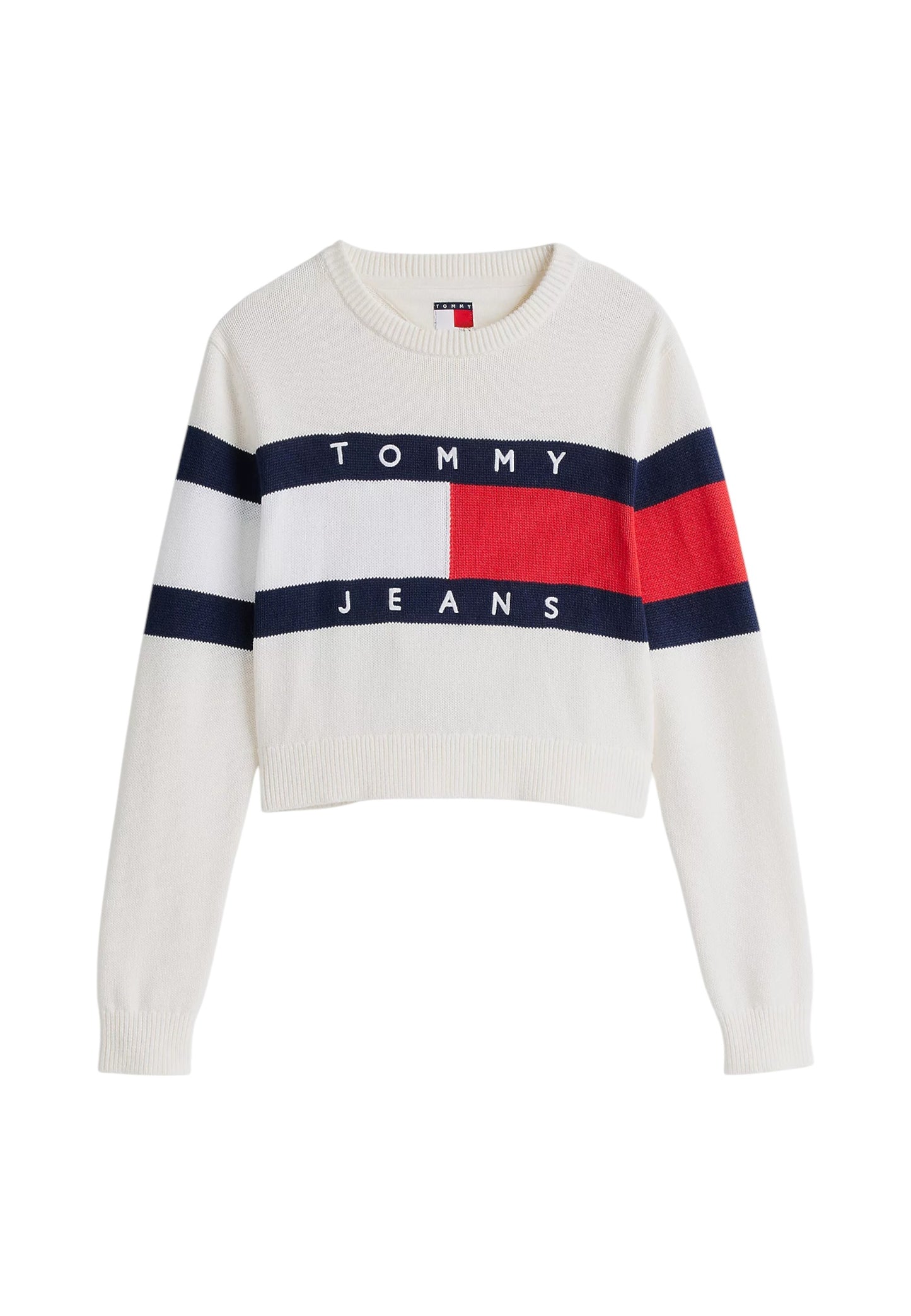 Maglia A Girocollo Donna Tommy Jeans  Tjw Center Flag