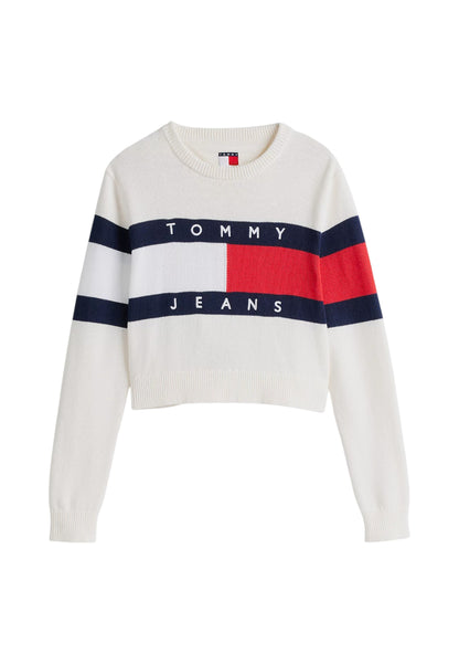 Maglia A Girocollo Donna Tommy Jeans  Tjw Center Flag