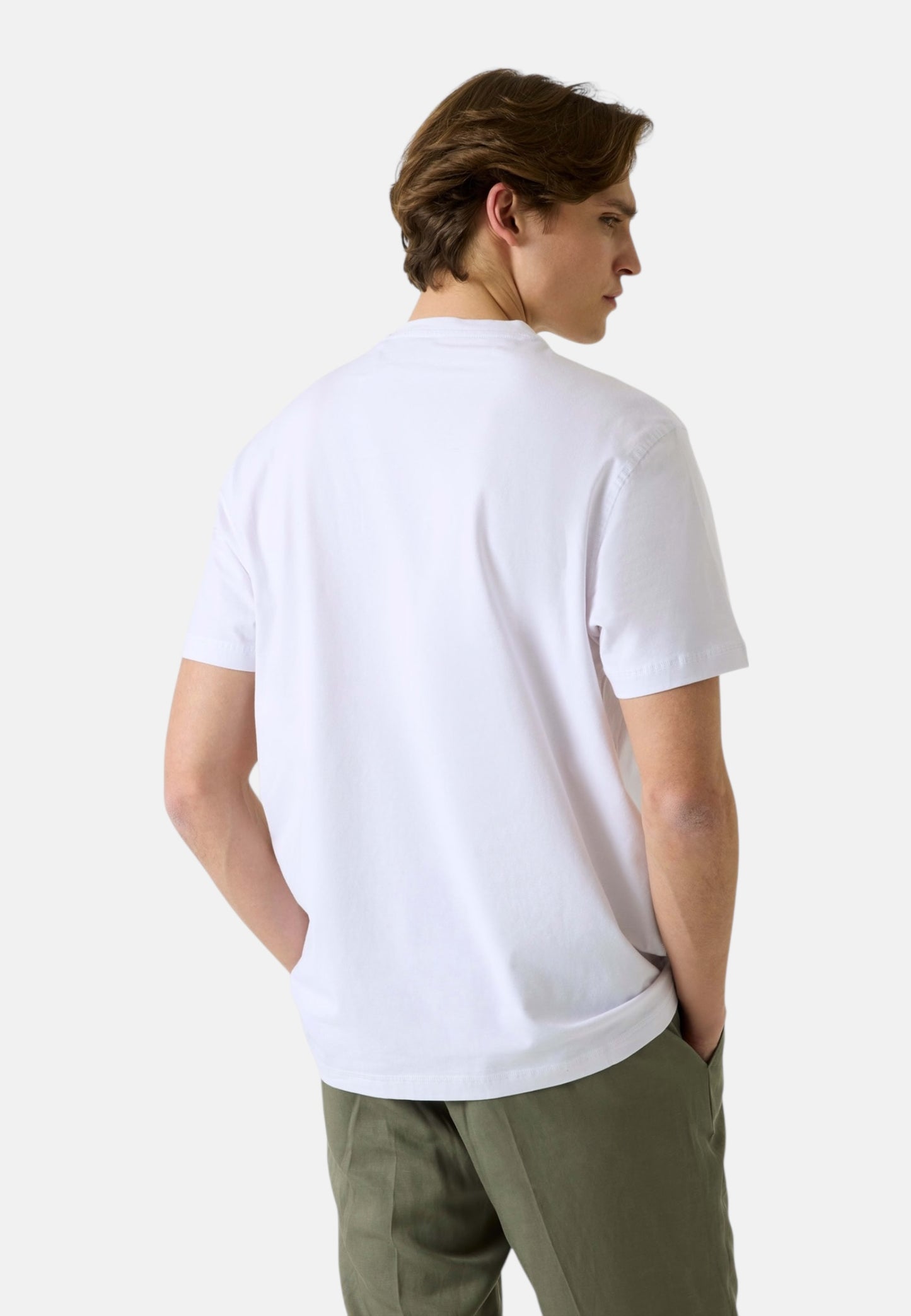 T-Shirt Manica Corta Uomo Guess  uess Logo Contrast Stit M6GI16K3032