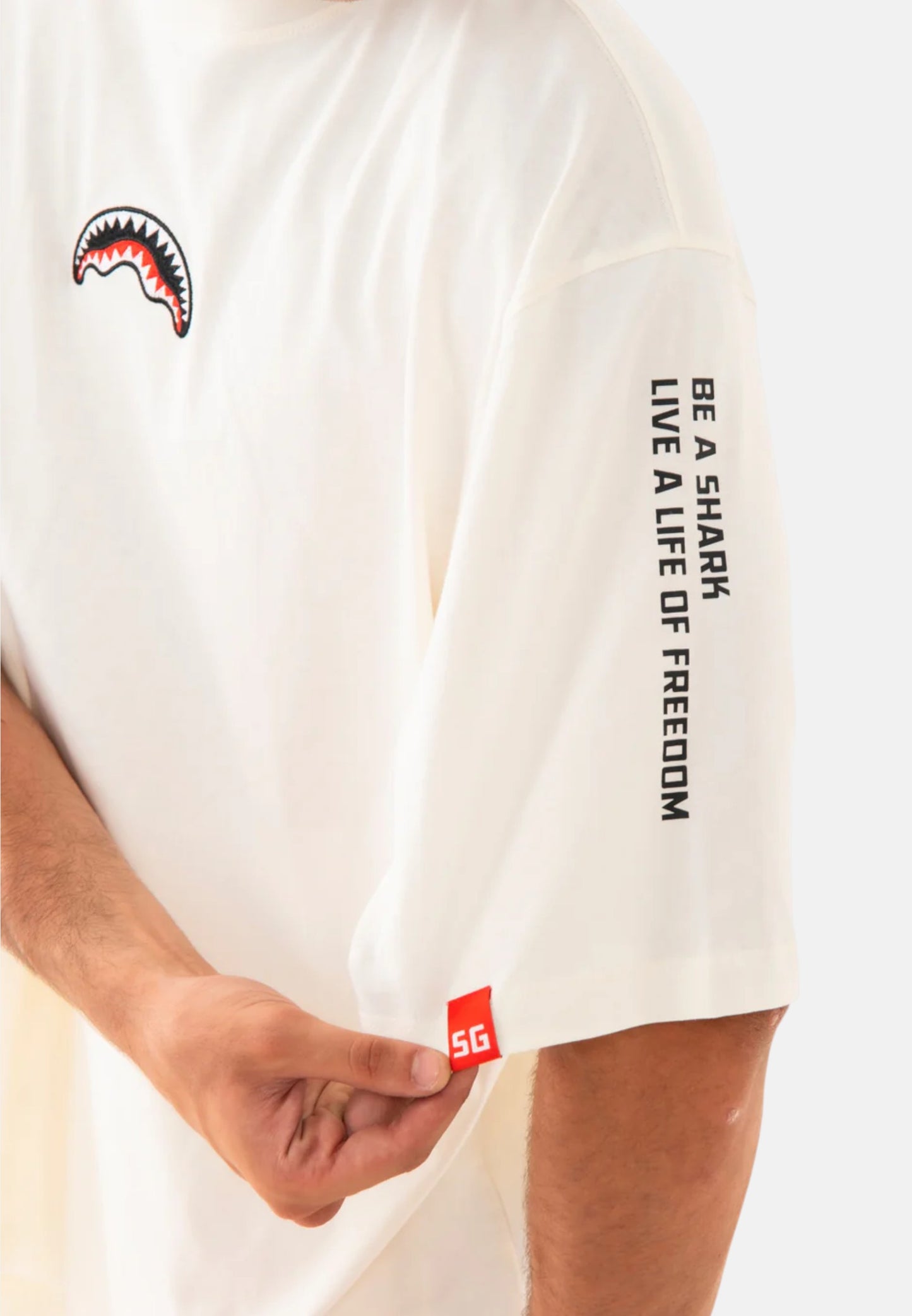 T-Shirt Manica Corta Uomo Sprayground  Be A Shark Boxy SP876