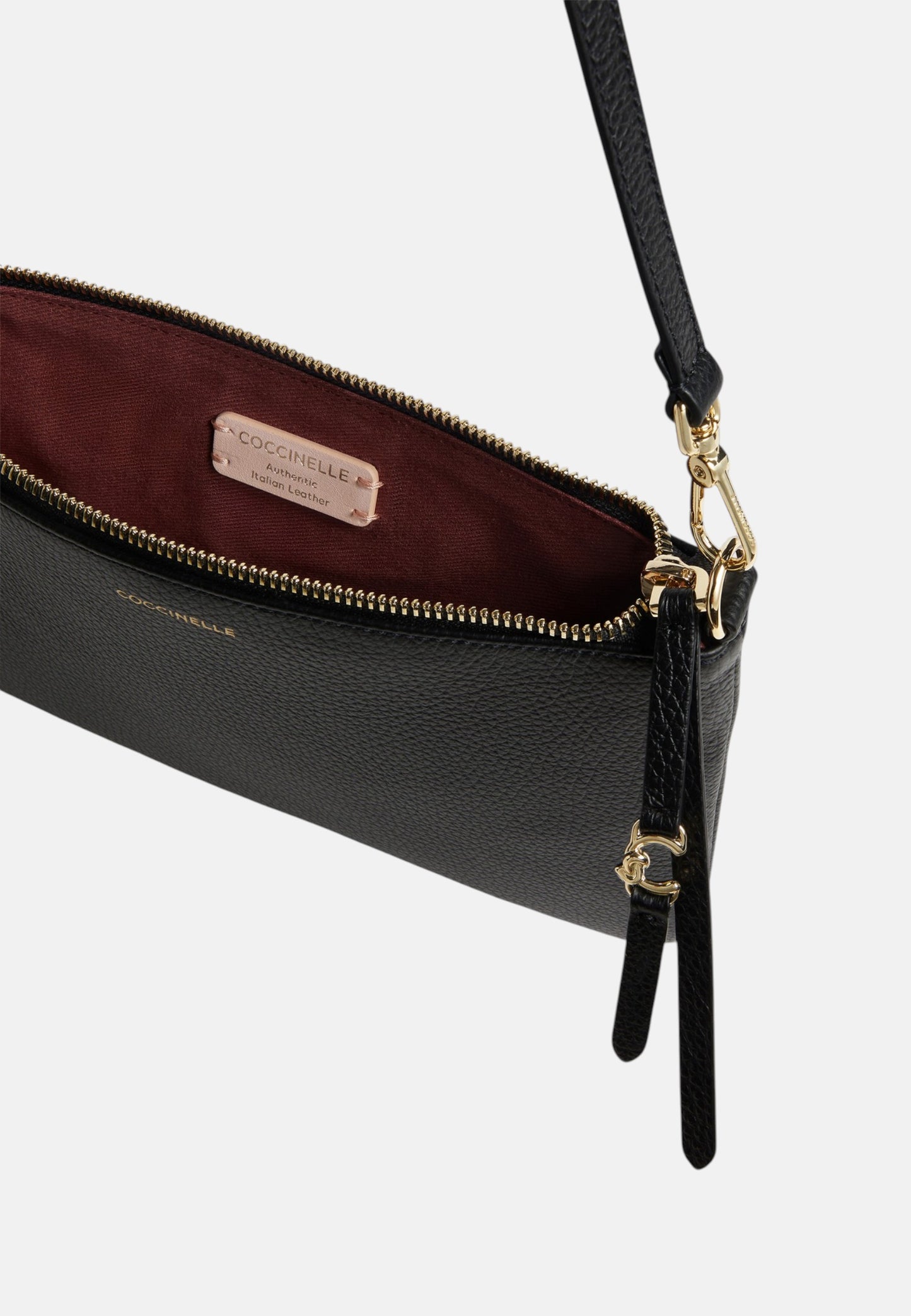 Borsa A Spalla Donna Coccinelle In Pelle Martellata Coccinelle C-Easy Mini E5SHA520101