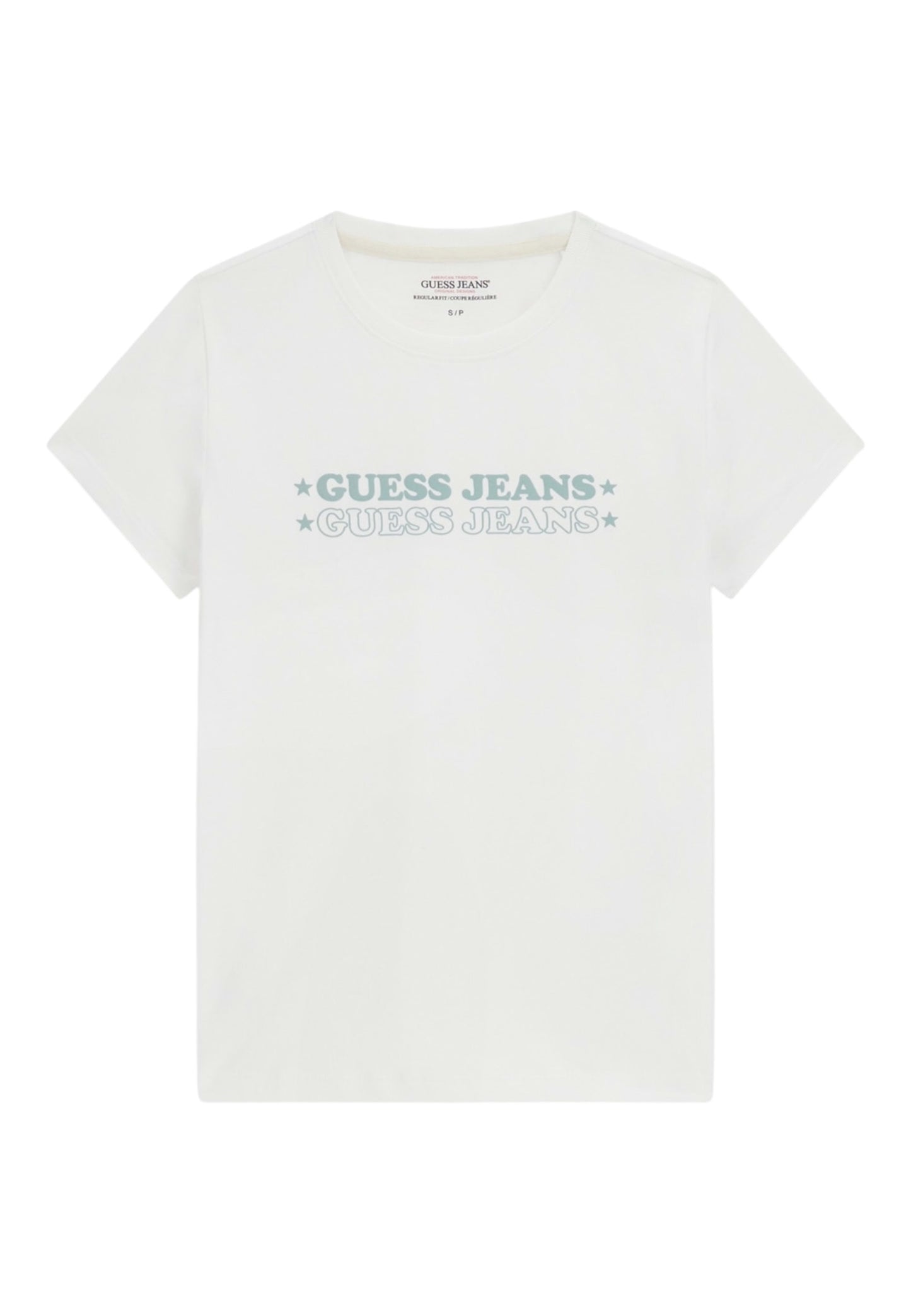 T-Shirt Manica Corta Donna Guess Crop Gj Print Star W6GIC5K8HM0