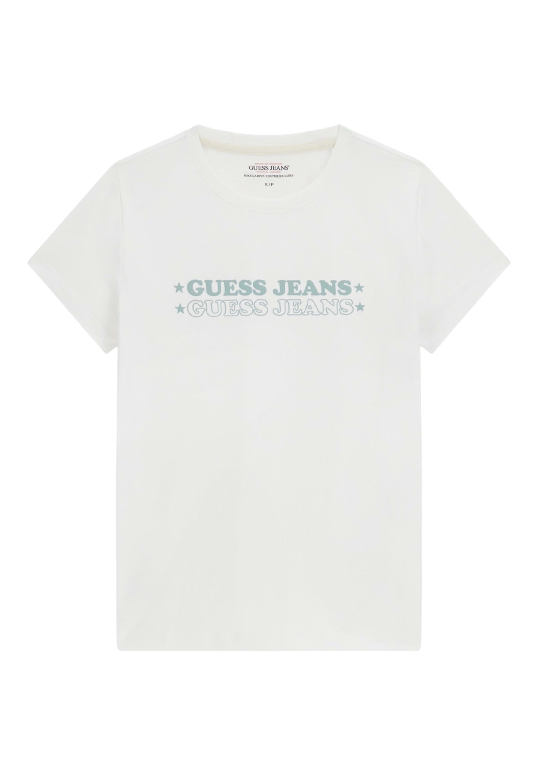T-Shirt Manica Corta Donna Guess Crop Gj Print Star W6GIC5K8HM0