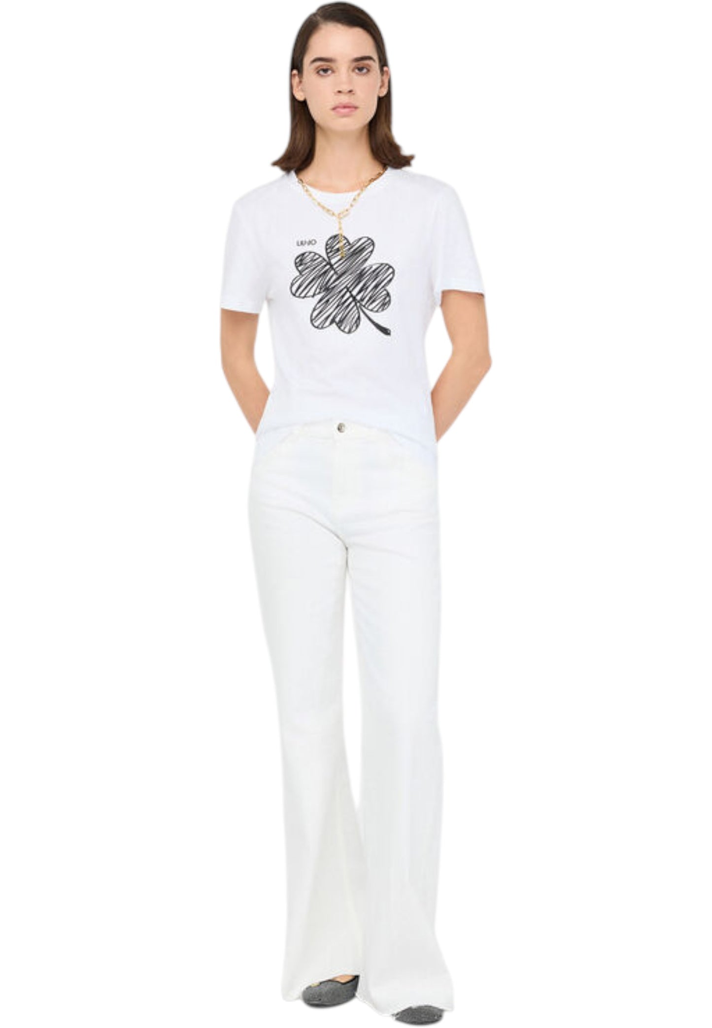 T-Shirt Manica Corta Donna Liu Jo  Lucky Liujo MF5410JS923