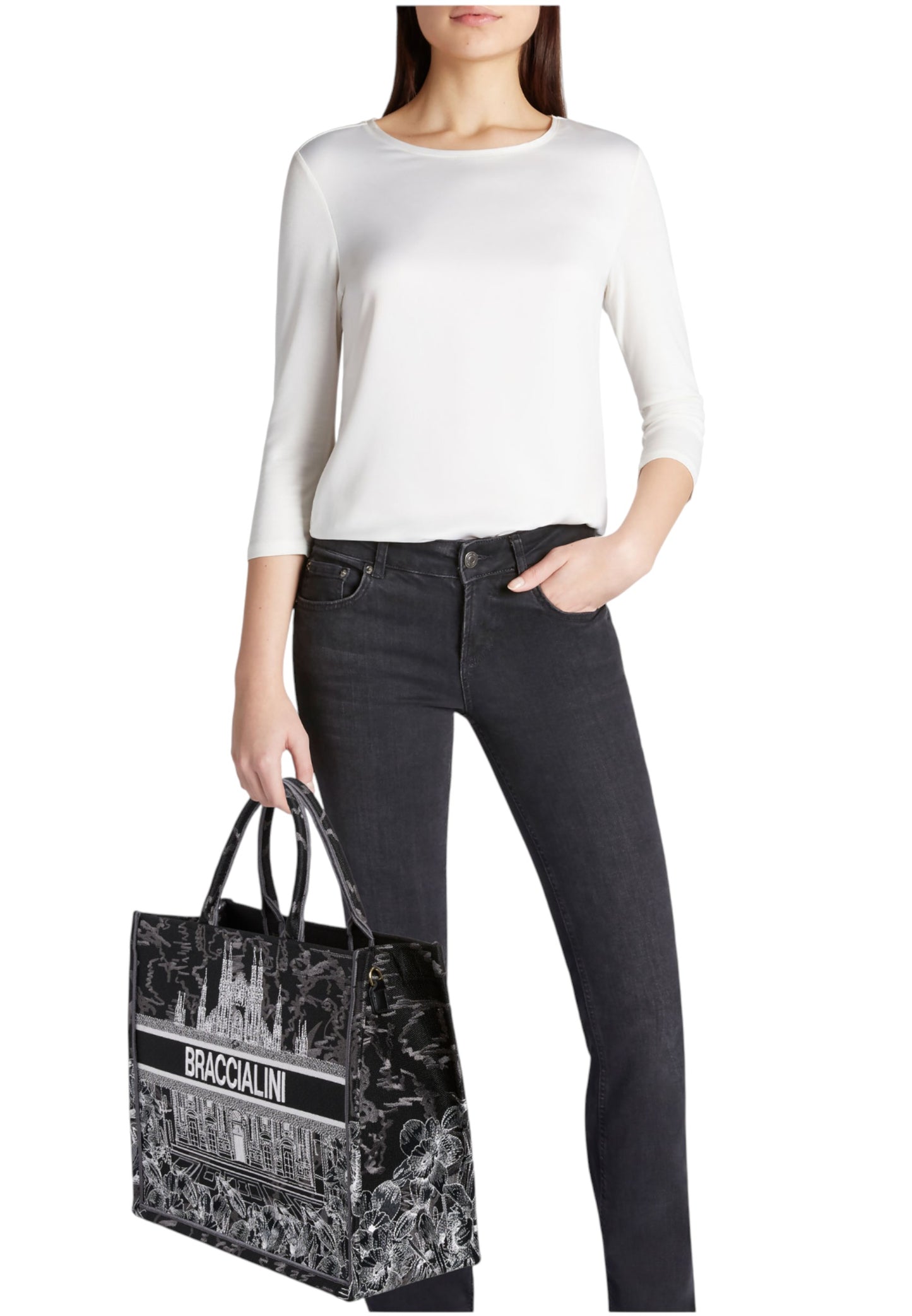 Borsa A Mano Donna Braccialini Milano Queen B18591TY