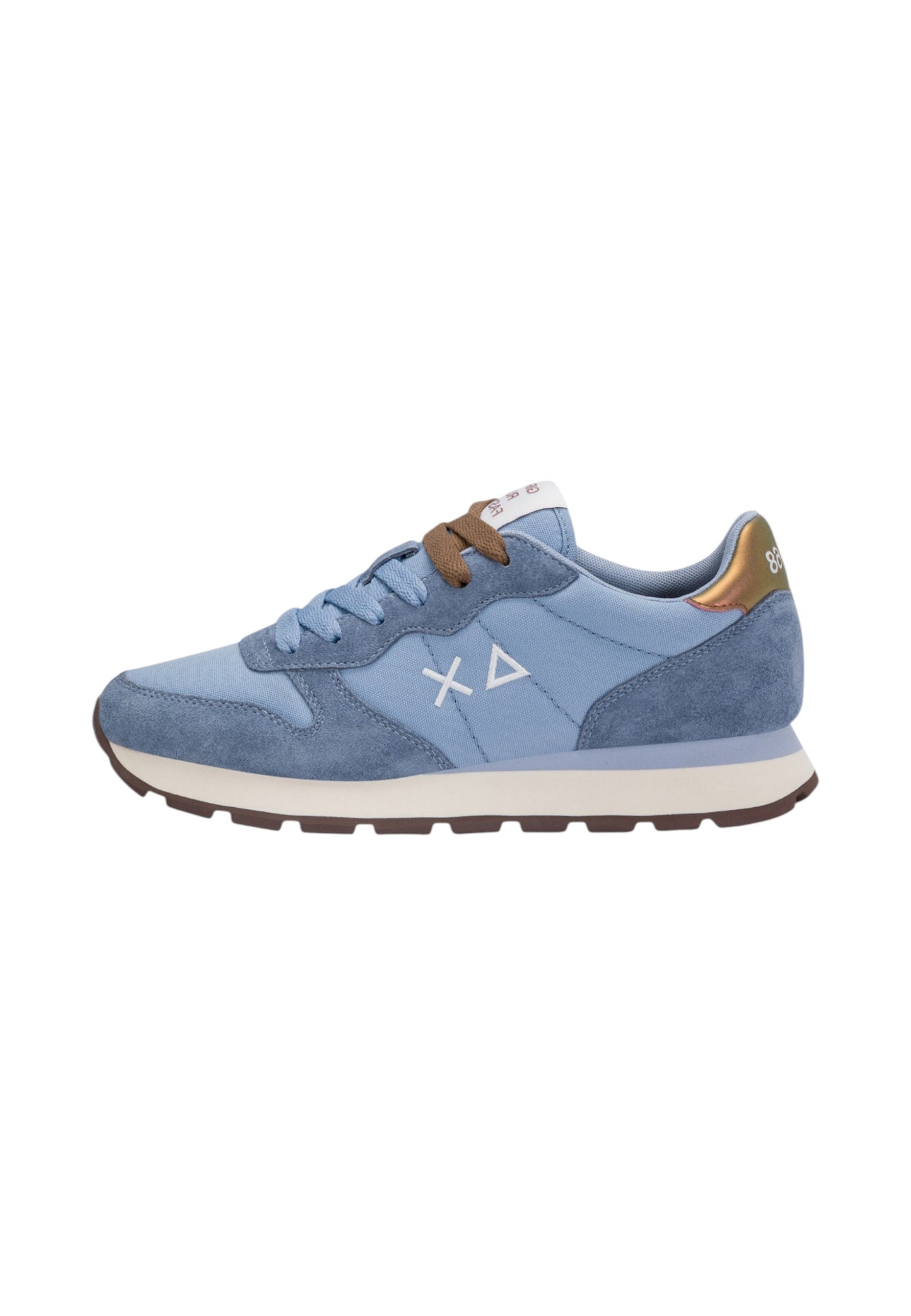 Sneakers Basse Donna Sun68 Stile Running, Nylon E Suede, Logo Ricamato Ally Solid Z46201