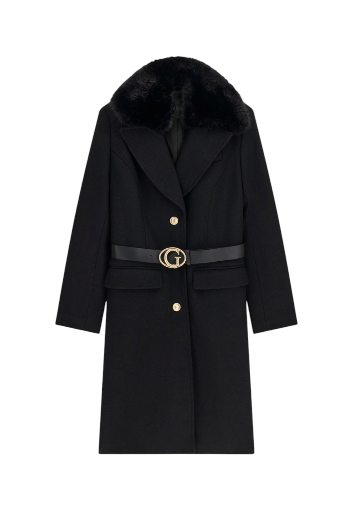 Cappotto  Donna Guess Con Cintura New Patrice W6BL40W4092