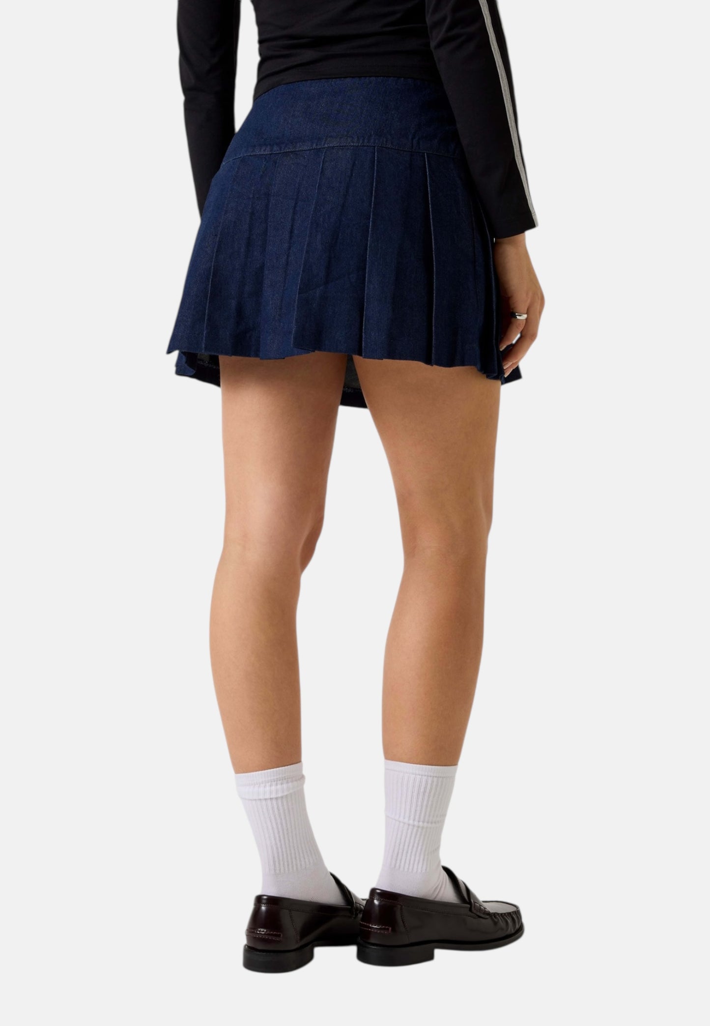 Gonna Corta Donna Guess In Denim Gj Pleated Skirt W6RD38D6551