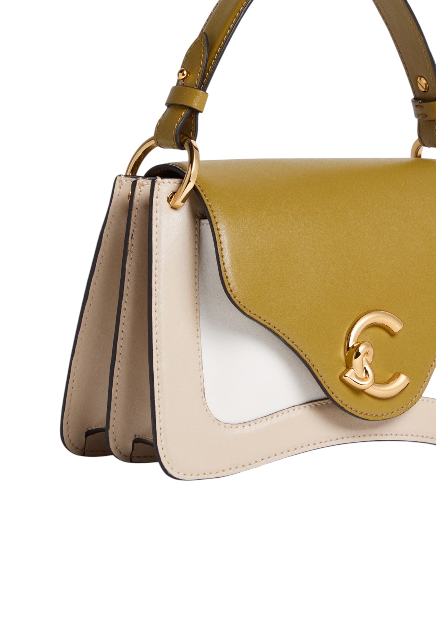 Borsa A Tracolla Donna Coccinelle In Pelle Liscia Di Vitello Multicolor Coccinelle C-Me Calf Tric Small E1U4H180201