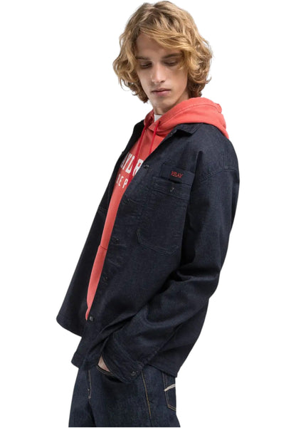 Camicia Manica lunga Uomo Replay In Jeans