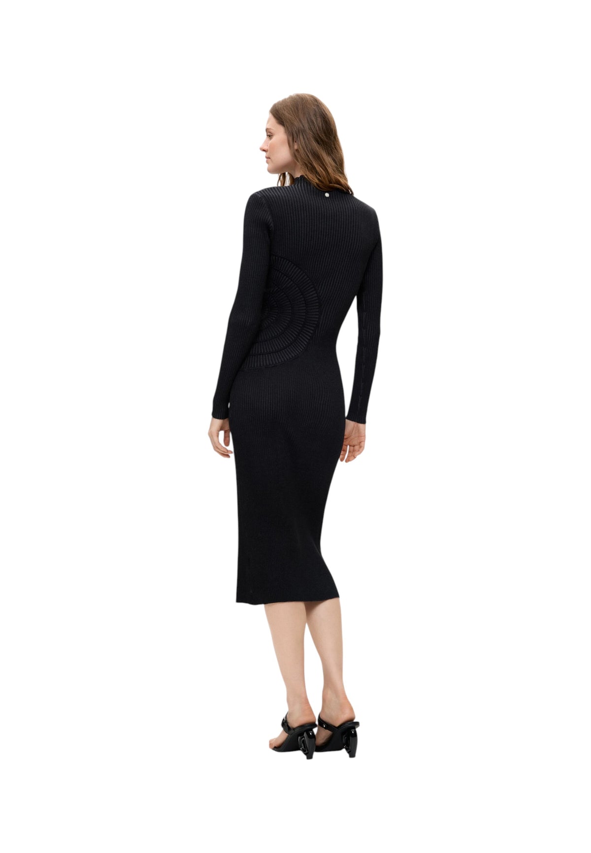 Vestito Midi Donna Desigual Effetto degrad�, Fit slim, Manica lunga, Collo alto, Viscosa Lenzing EcoVero Bloody 26WWVF03