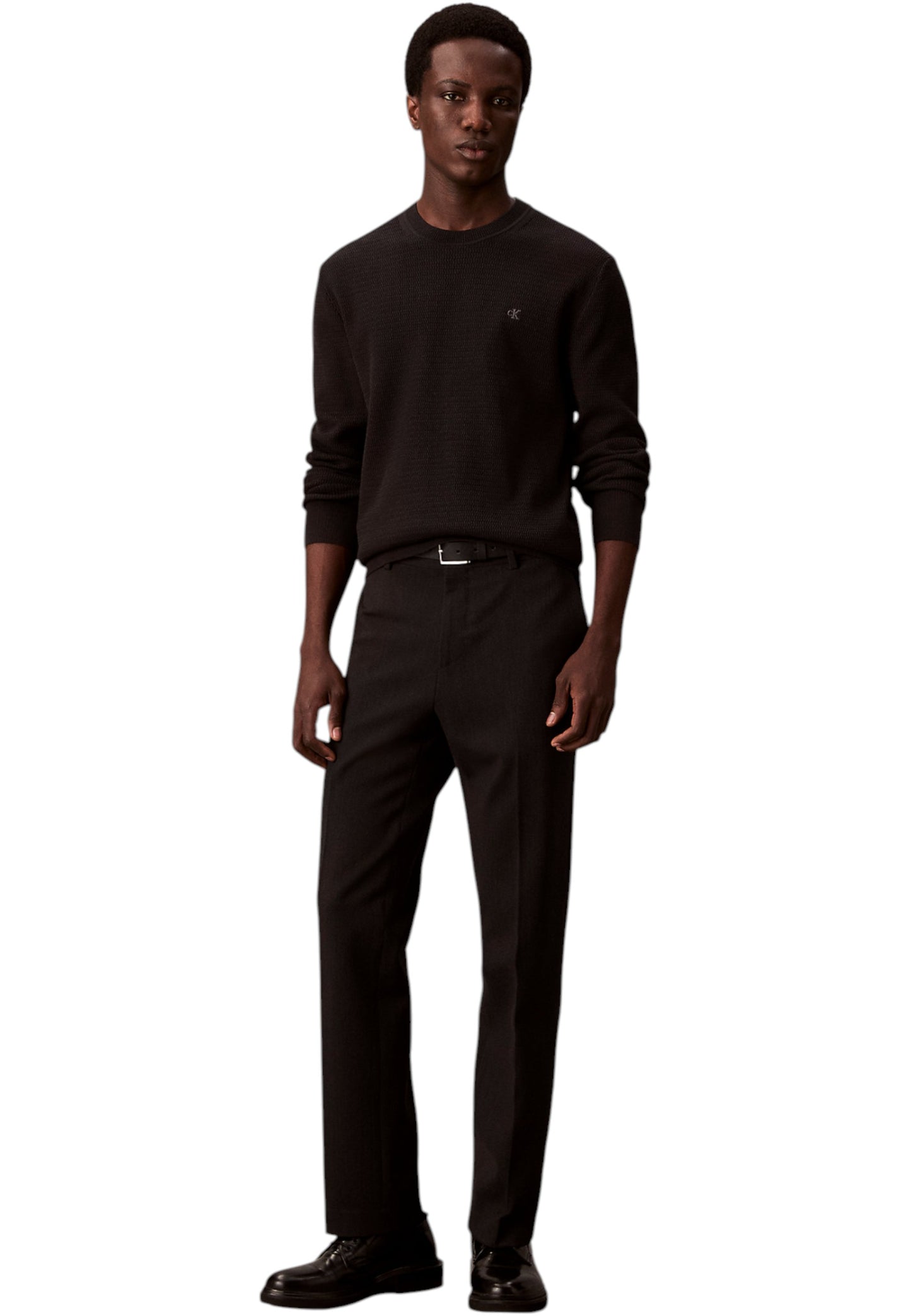 Maglione A Girocollo Uomo Calvin klein  Texture Cotton LV04LB327G