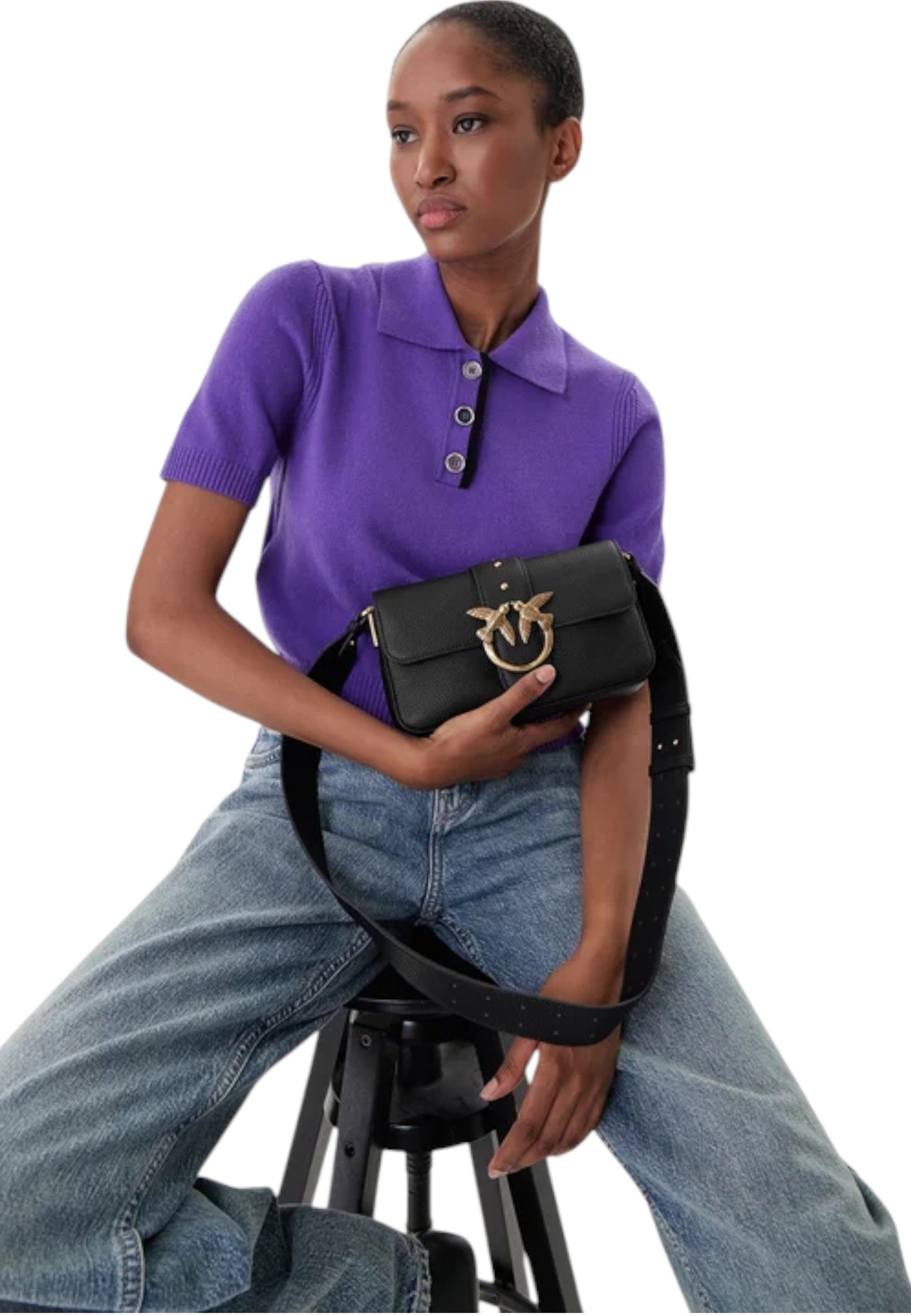 Borsa A Tracolla Donna Pinko  Love One Mini Slouchy 104340A2OX