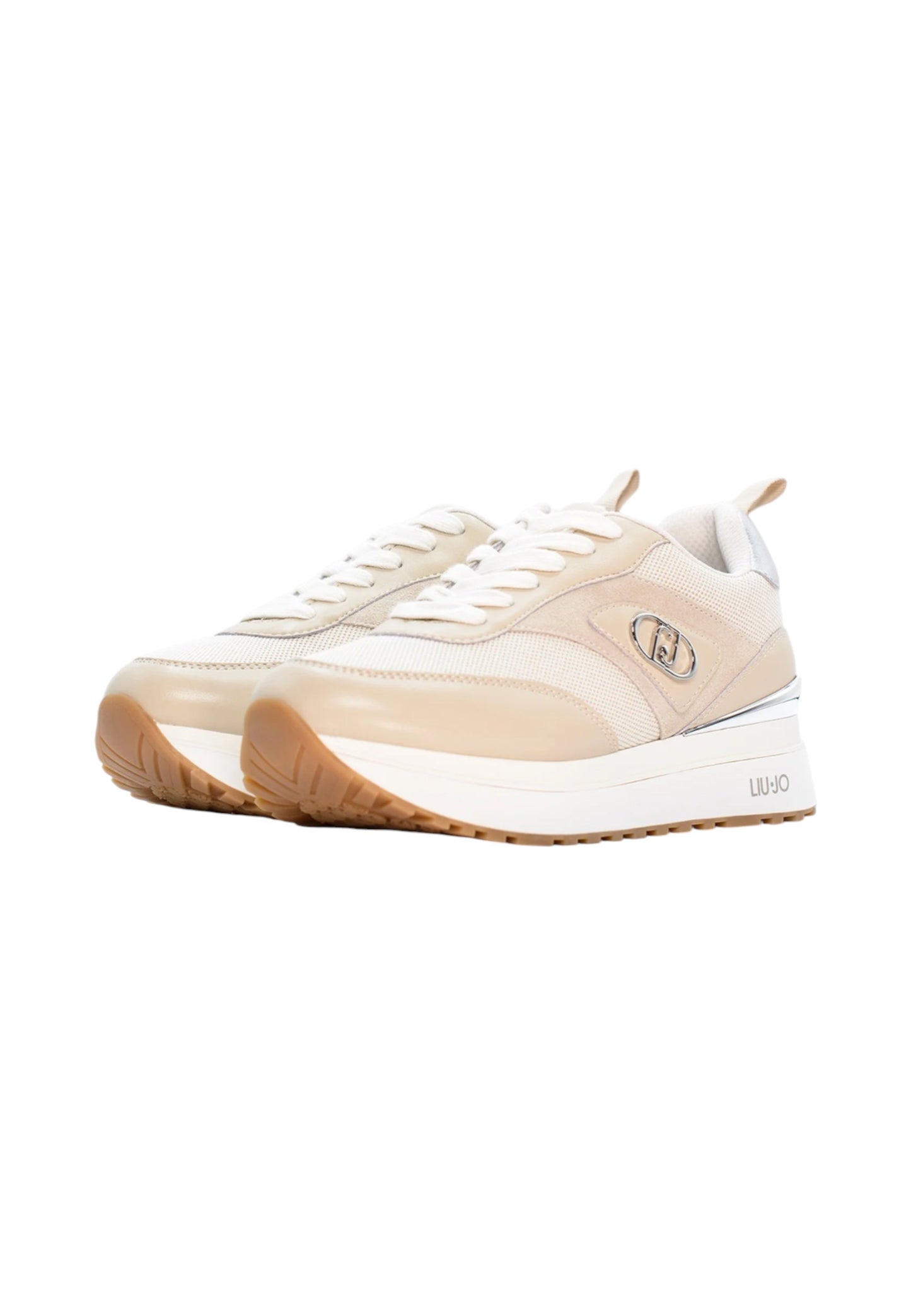 Sneakers Basse Donna Liu Jo In Pelle Di Vitello/Canvas Liu Jo Maxi Wonder 97 Bis BA6005PX806